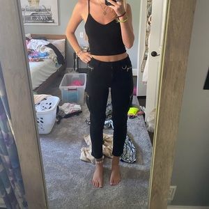 I AM GIA black cargo pants